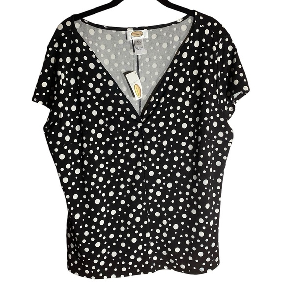 Talbots Tops - Talbots Blouse ,Polka dots, NWT